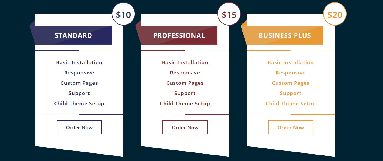 Box Hover Effect & Pricing Table & Progress Bar Part3