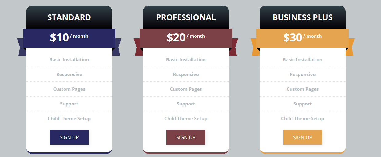 Box Hover Effect & Pricing Table & Progress Bar Part3