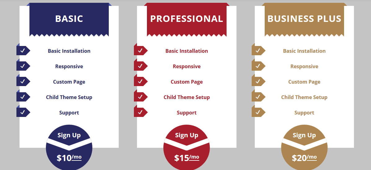 Box Hover Effect & Pricing Table & Progress Bar Part2