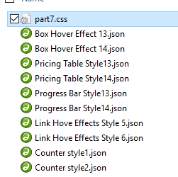 Link Hover & Box Hover Effect & Pricing Table & Progress Bar & Counter Style Part7