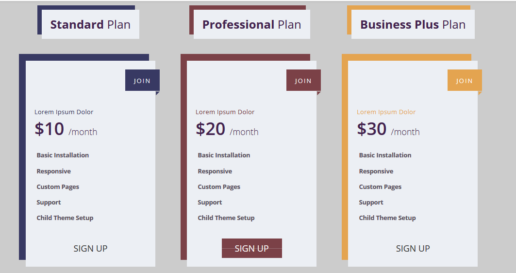 Link Hover & Box Hover Effect & Pricing Table & Progress Bar Part8