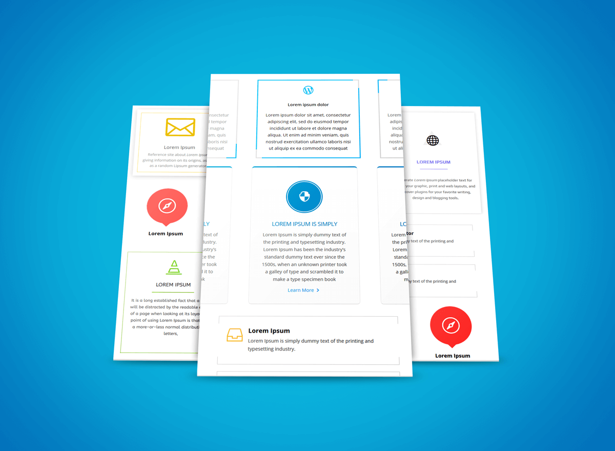 How to Create Service Section Using Blurb Module Blurb Mockup