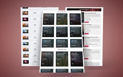 Upcoming Event Section Using Divi Module