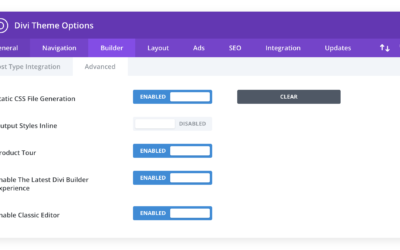 How to enable divi builder back end editor