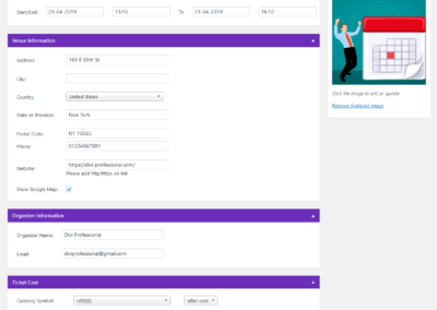 Event Mananger Plugin Documentation