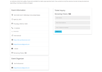 Event Mananger Plugin Documentation