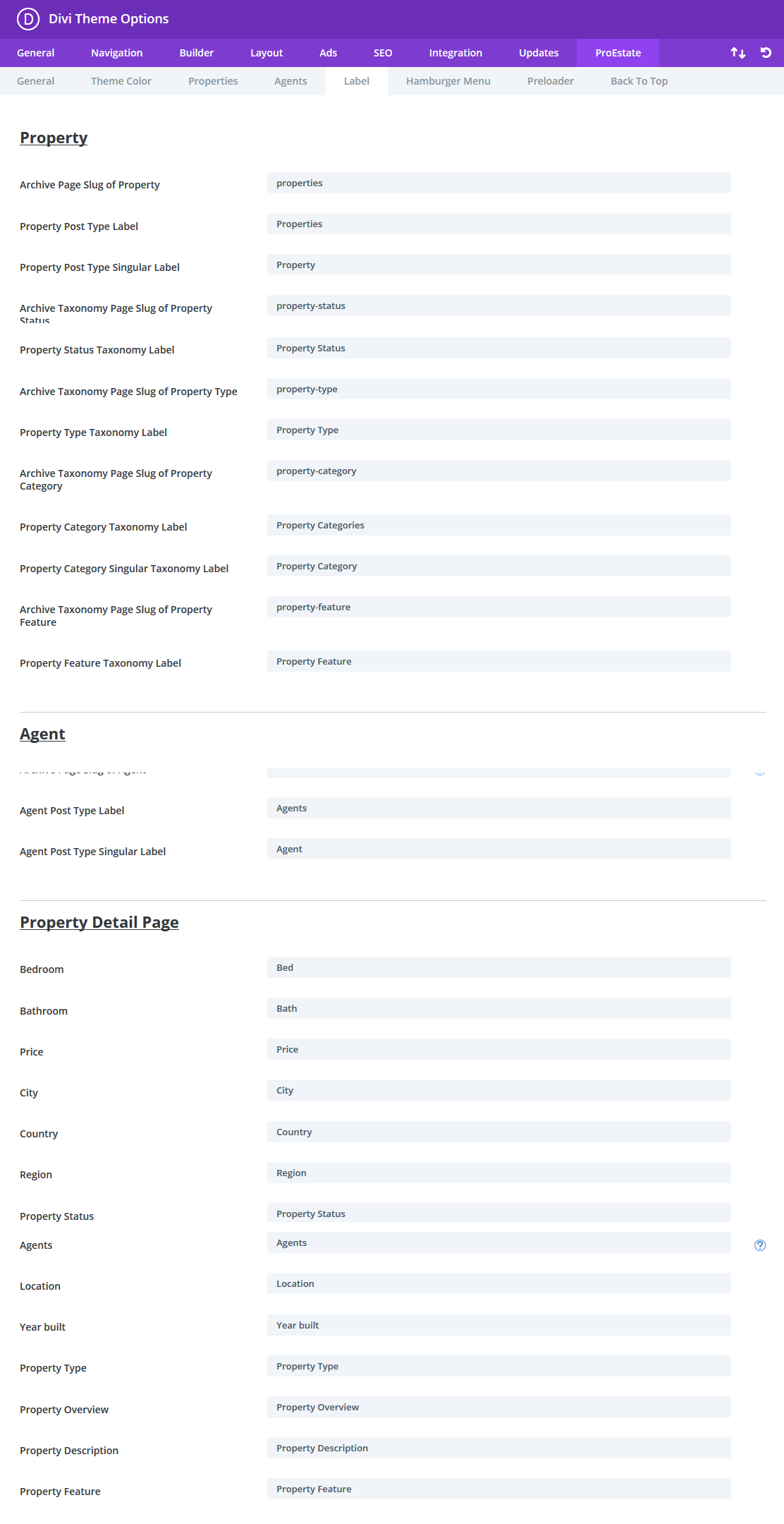 ProEstate Theme Documentation