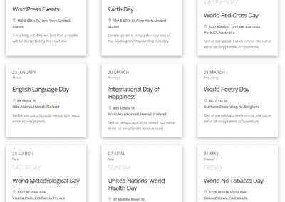 Event Mananger Plugin Documentation