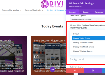 Event Mananger Plugin Documentation