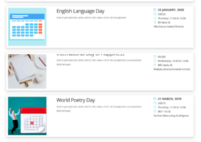 Event Mananger Plugin Documentation