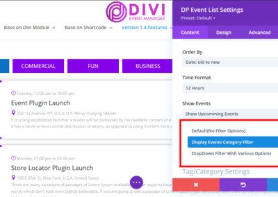 Event Mananger Plugin Documentation
