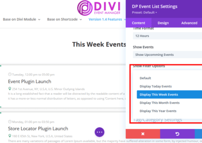 Event Mananger Plugin Documentation