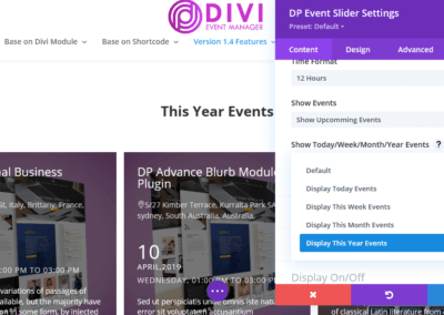 Event Mananger Plugin Documentation
