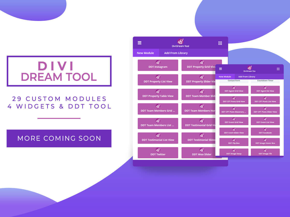 Divi Dream Tool - Multipurpose Divi modules