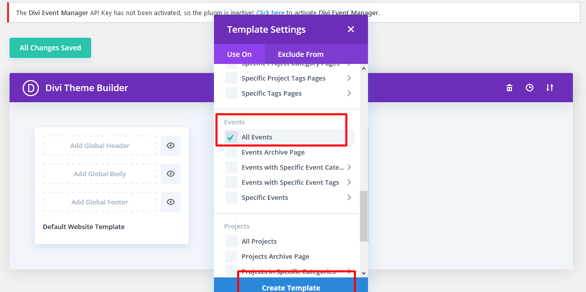 Event Mananger Plugin Documentation