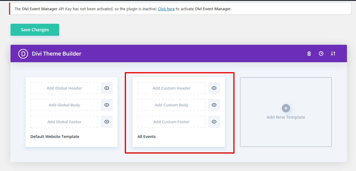 Event Mananger Plugin Documentation