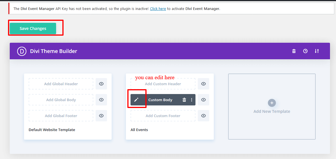 Event Mananger Plugin Documentation