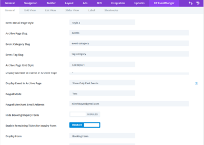 Event Mananger Plugin Documentation