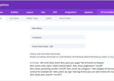 Event Mananger Plugin Documentation