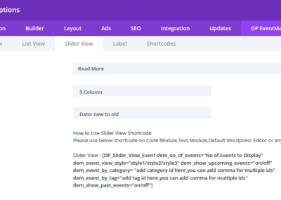 Event Mananger Plugin Documentation