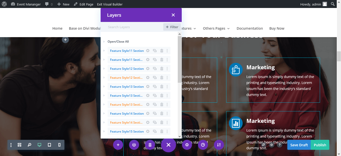 Divi Feature Section Bundle Documentation - Divi Professional