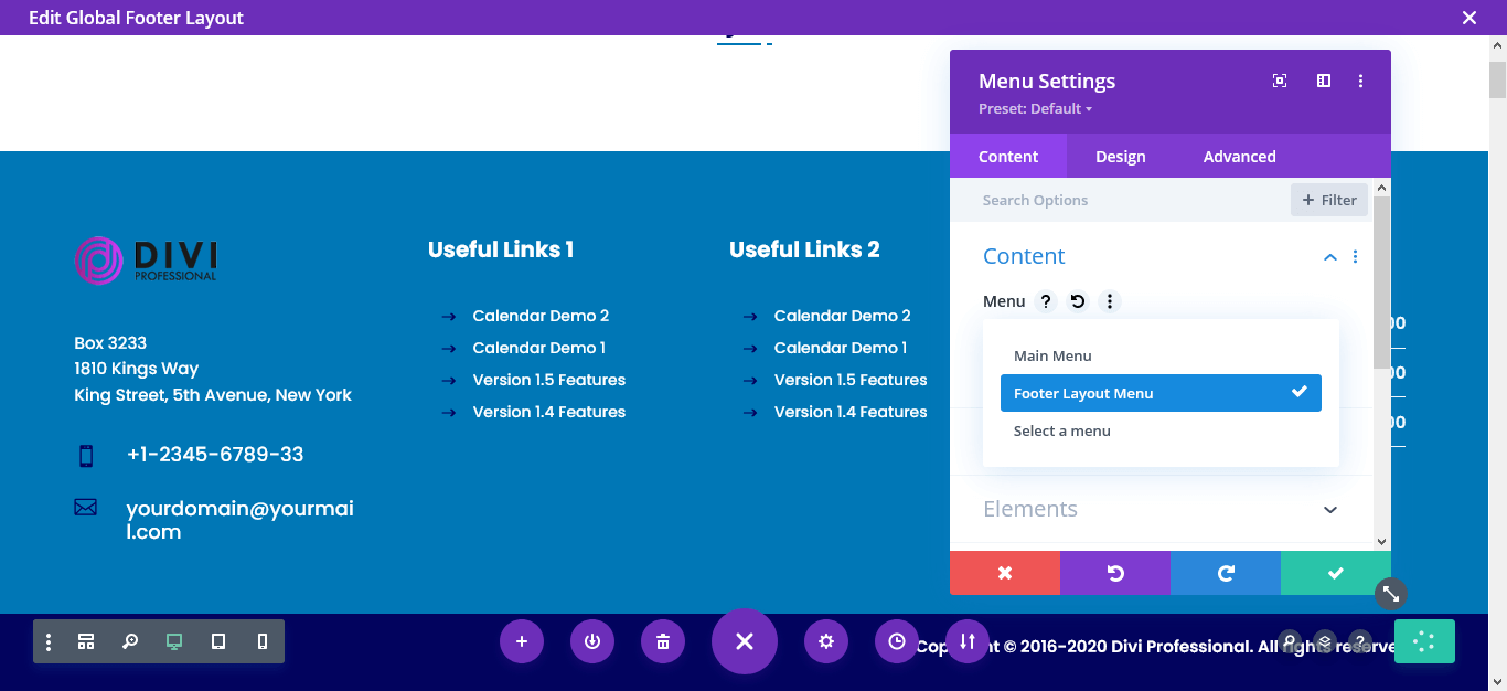 Divi Footer Layouts Bundle Documentation