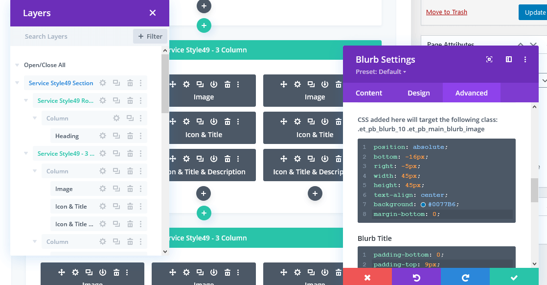 Divi Blurb Bundle Documentation