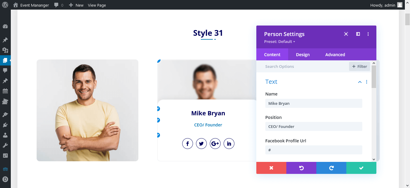 Divi Team Bundle Documentation