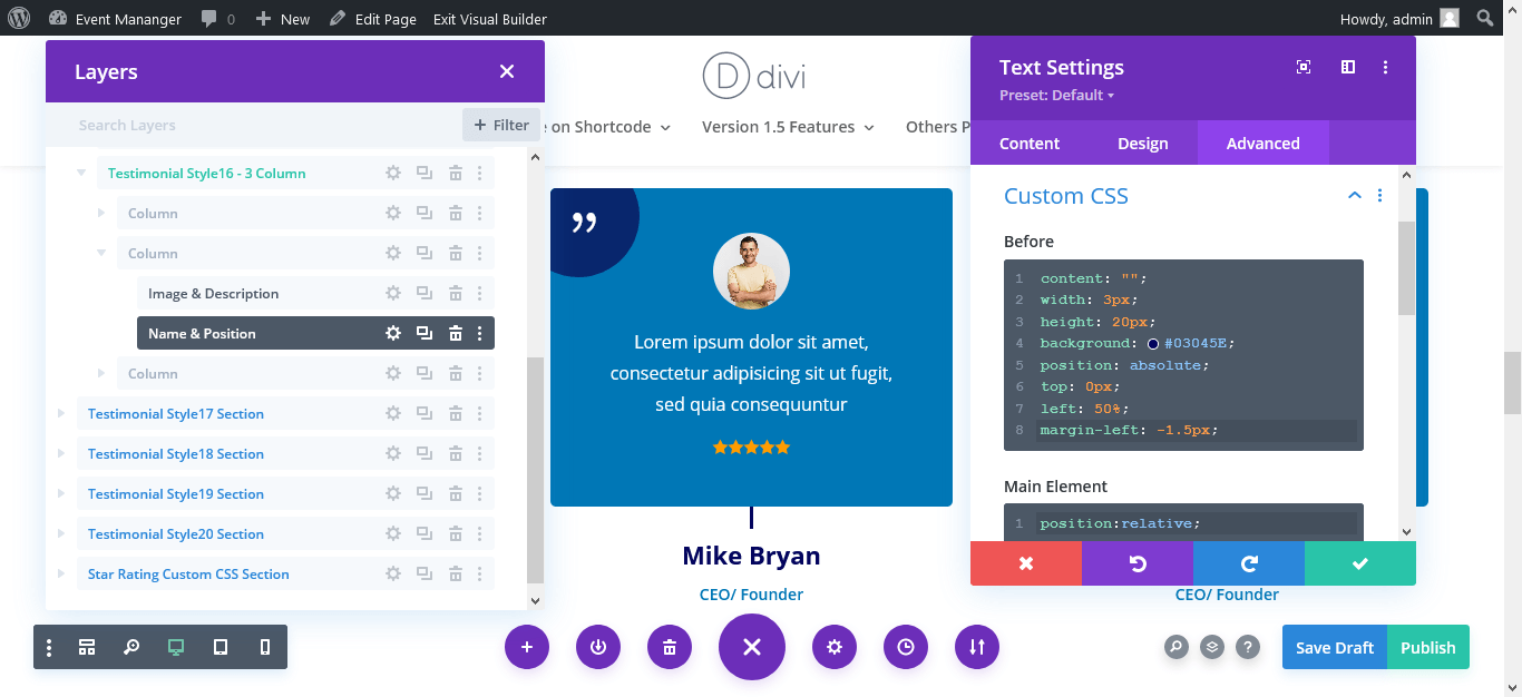 Divi Testimonial Bundle Documentation