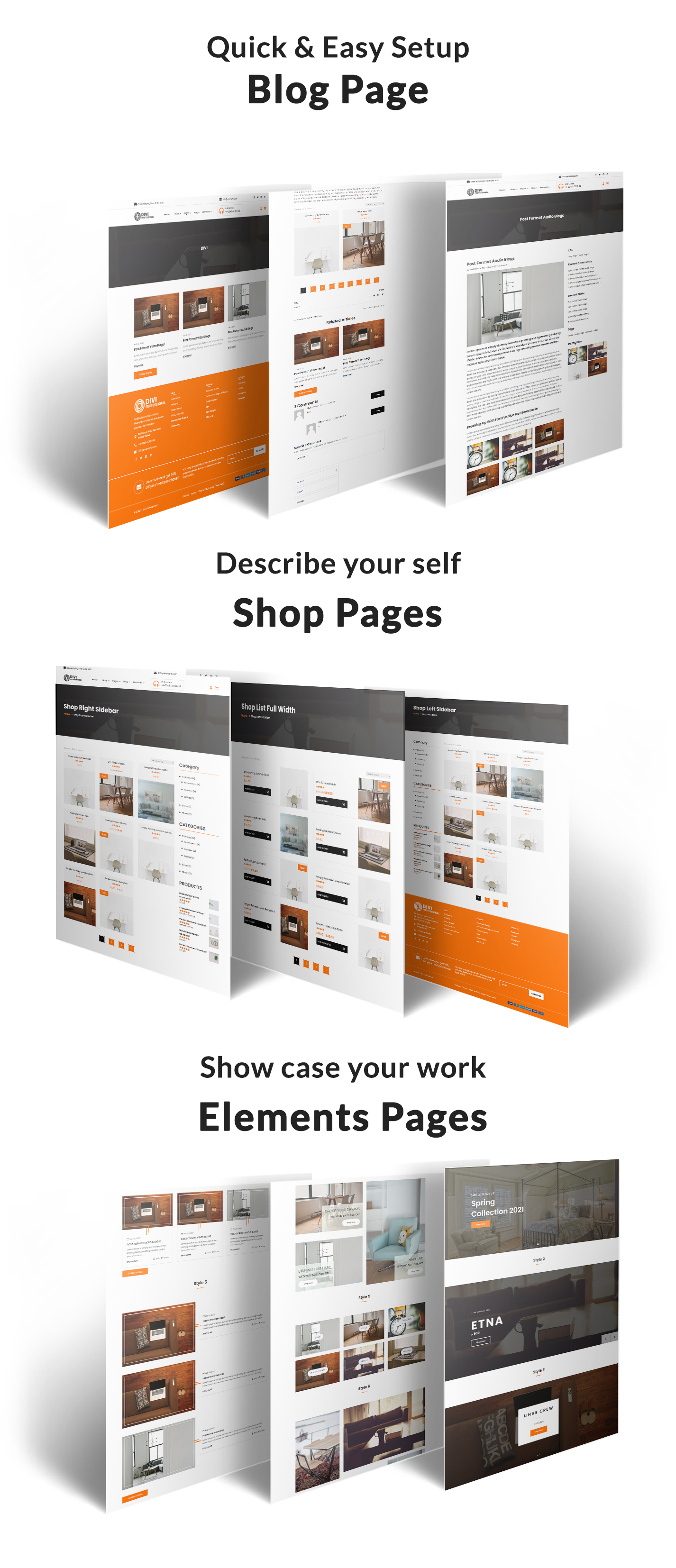 Divi Furniture Shop WooCommerce Child Theme