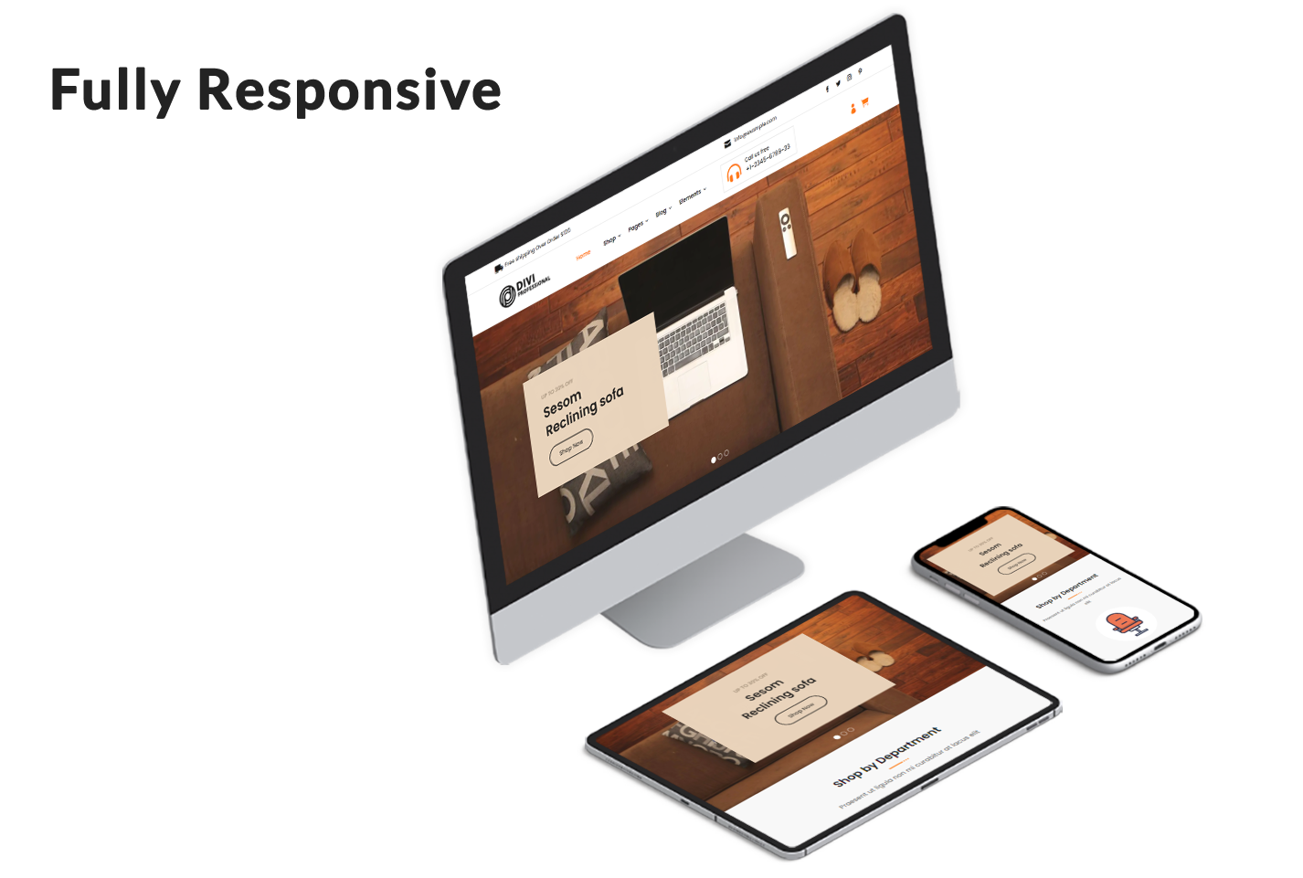Divi Furniture Shop WooCommerce Child Theme