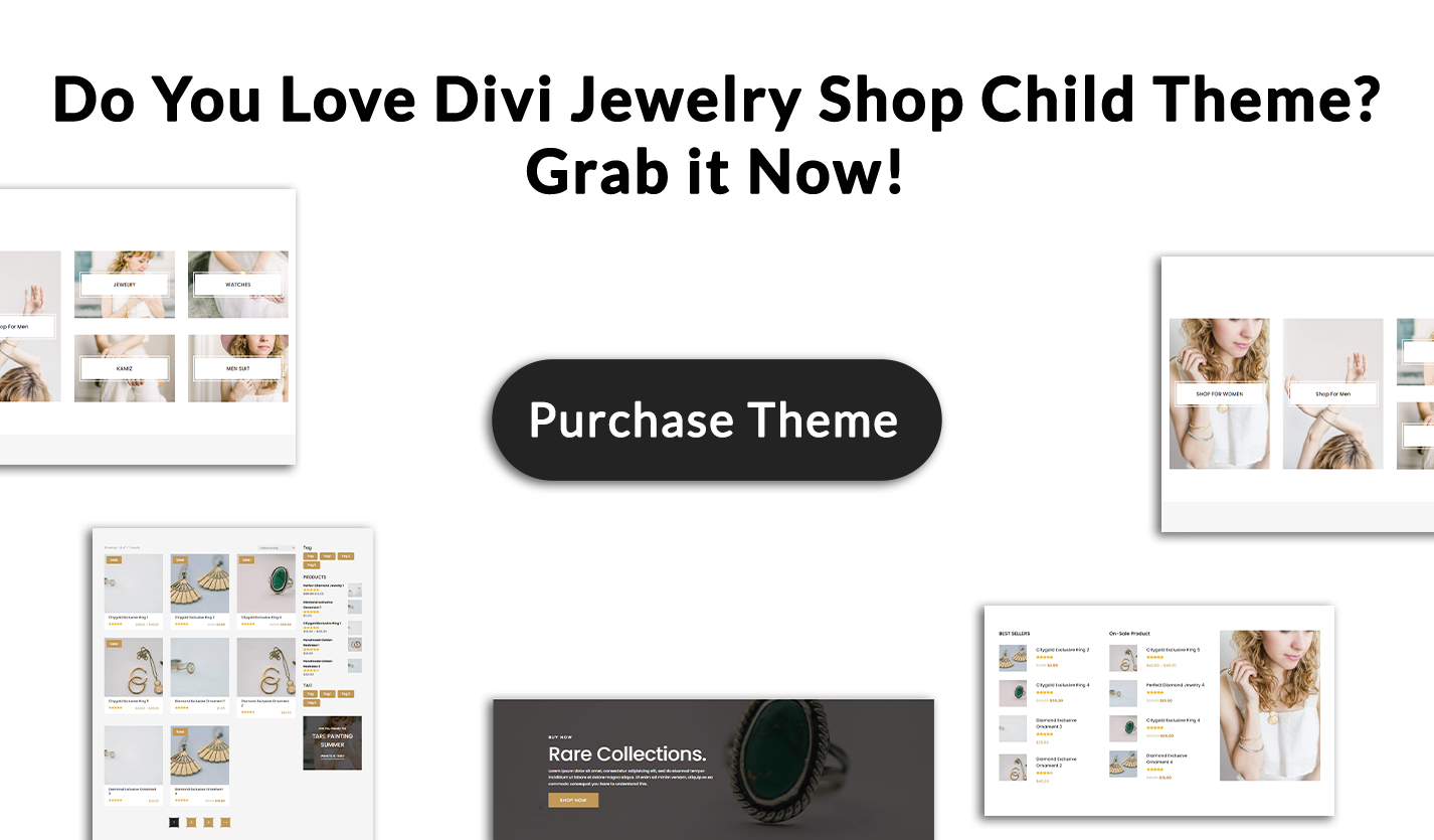 Divi Jewelry Shop WooCommerce Child Theme
