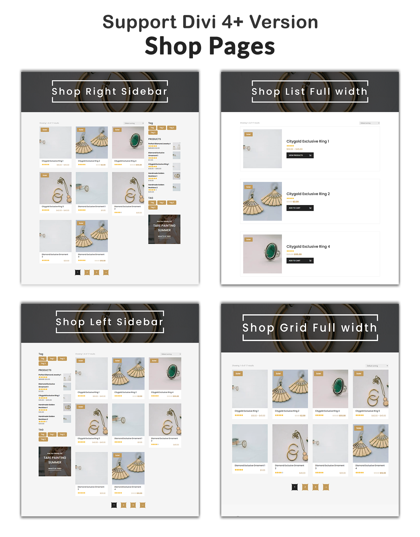 Divi Jewelry Shop WooCommerce Child Theme