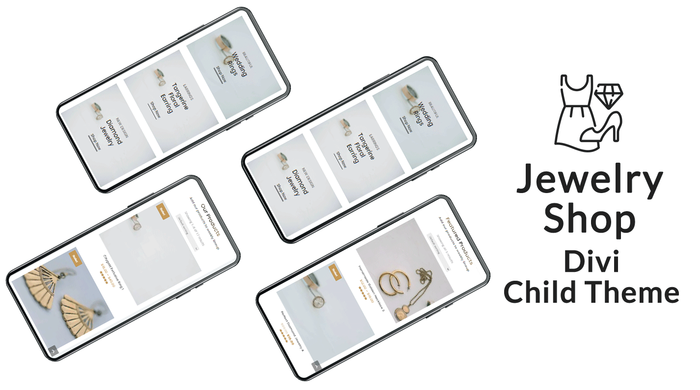 Divi Jewelry Shop WooCommerce Child Theme