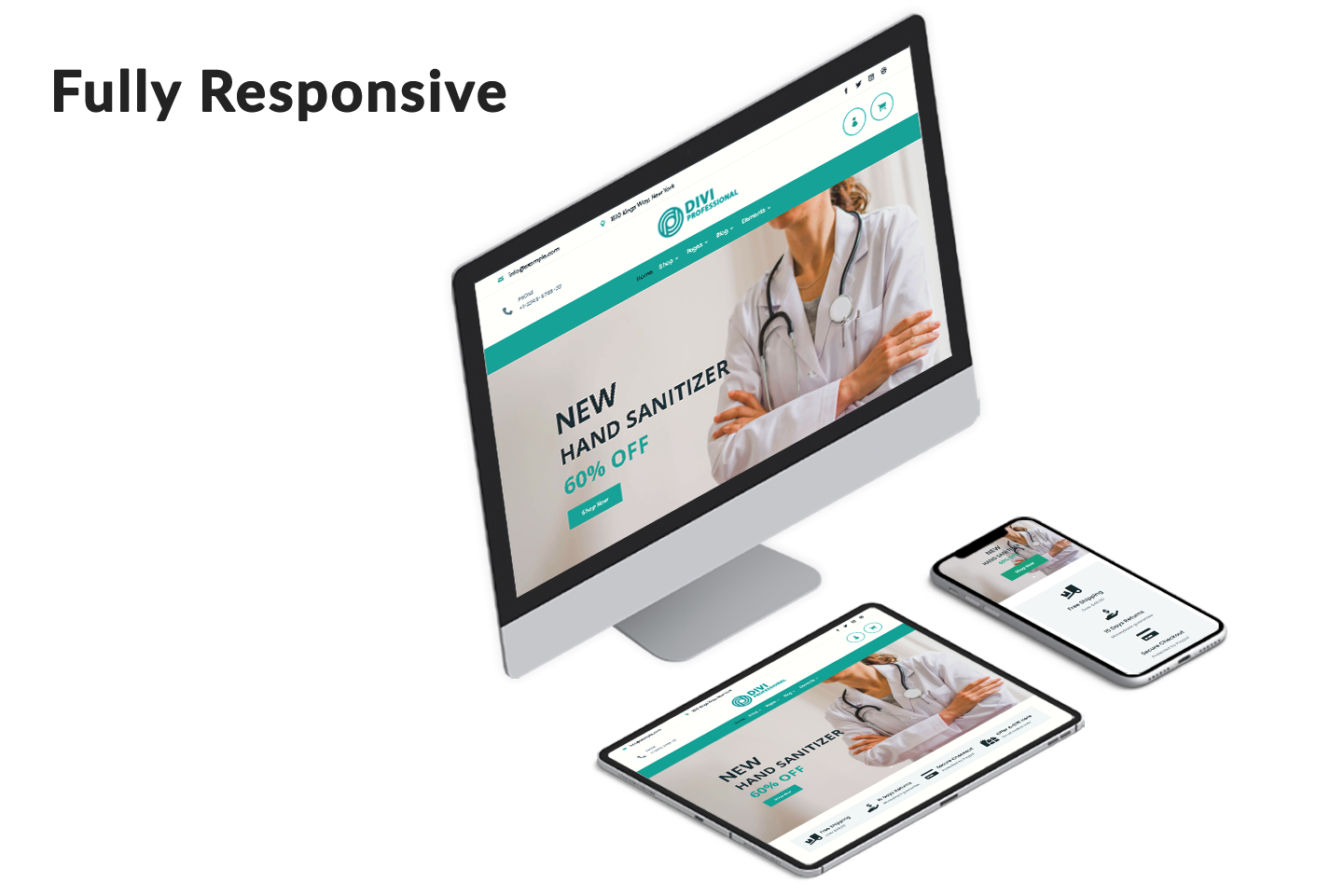 Divi Pharmacy Shop WooCommerce Child Theme