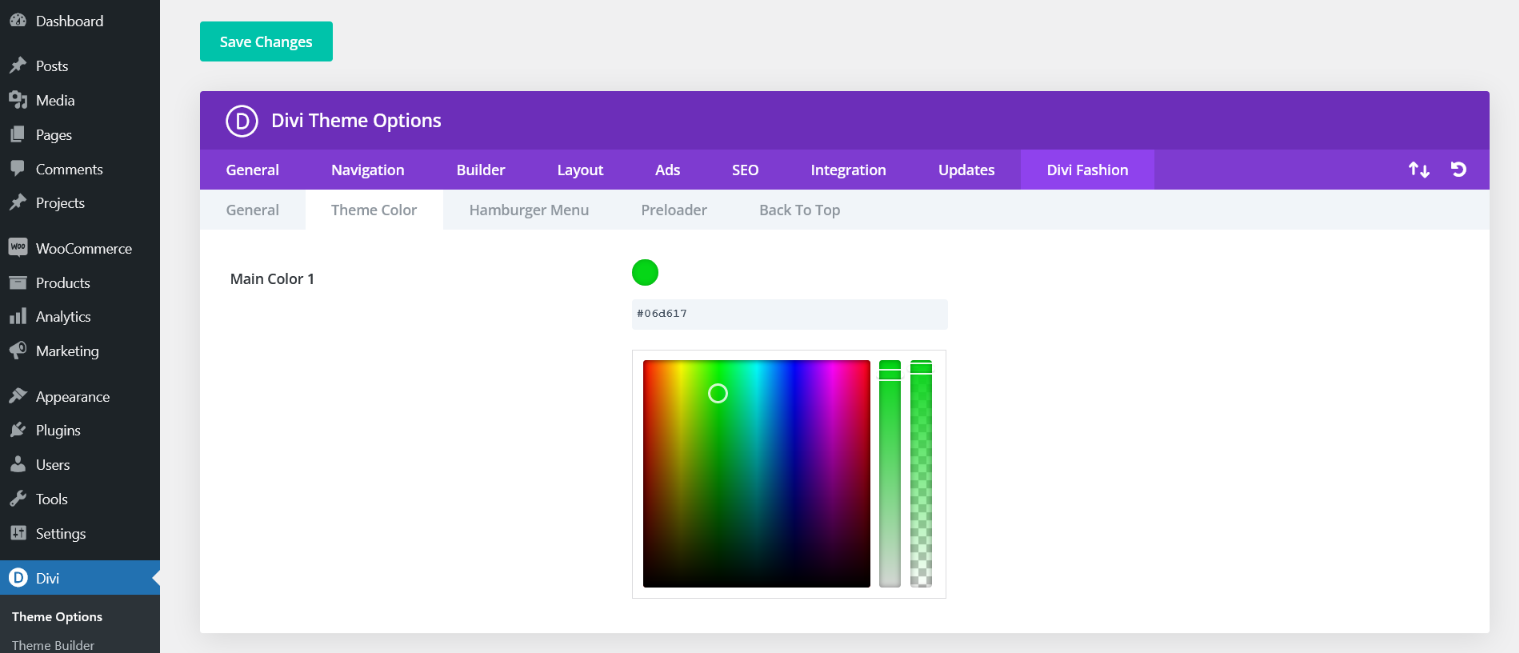 Divi Fashion Shop Child Theme Documentation