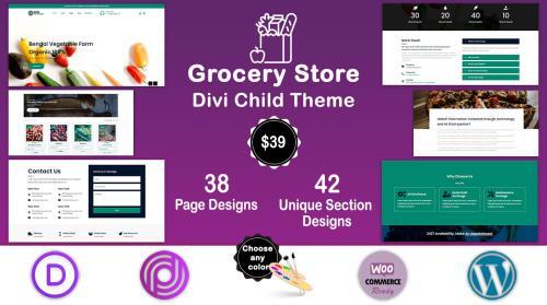Divi Grocery Store WooCommerce Child Theme