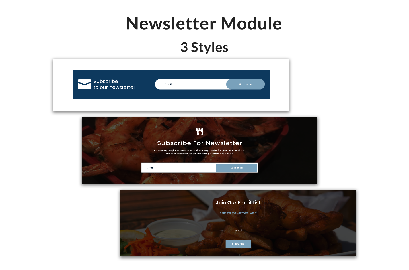Divi Seafood Restaurant Shop WooCommerce Child Theme