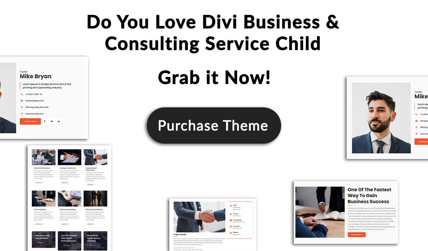 Divi Lawyer and Law Firm Child Theme