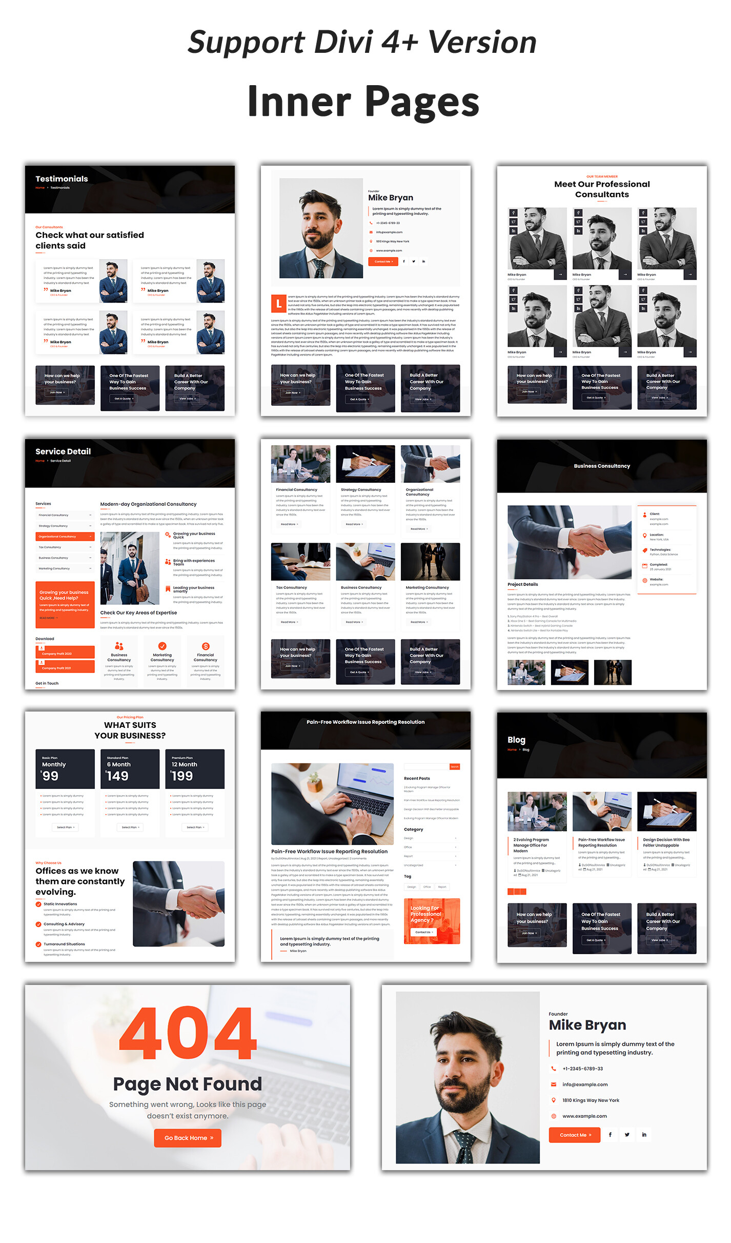 Divi Lawyer and Law Firm Child Theme