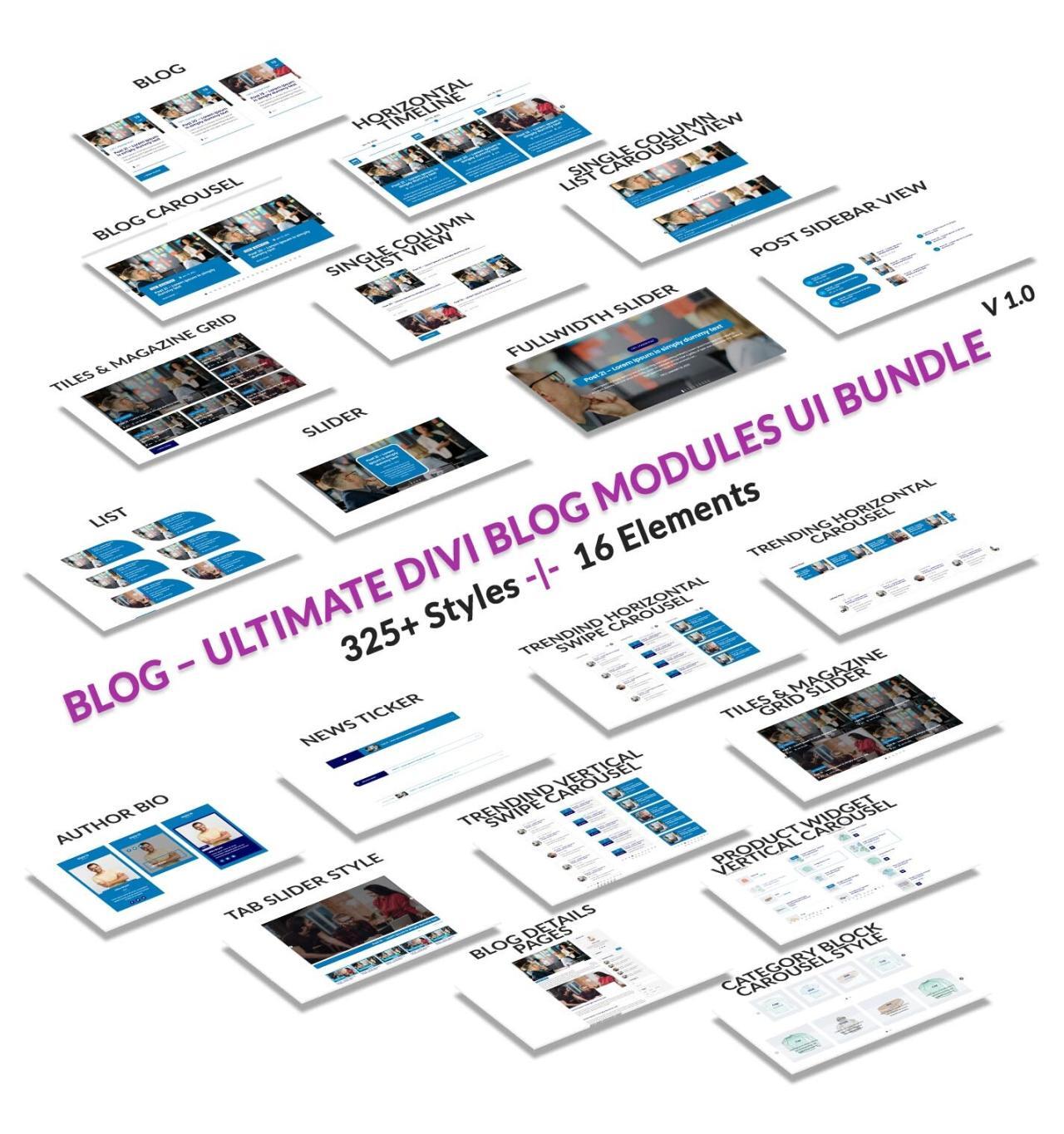 Blog – Ultimate Divi Blog Modules UI Bundle - Divi Professional