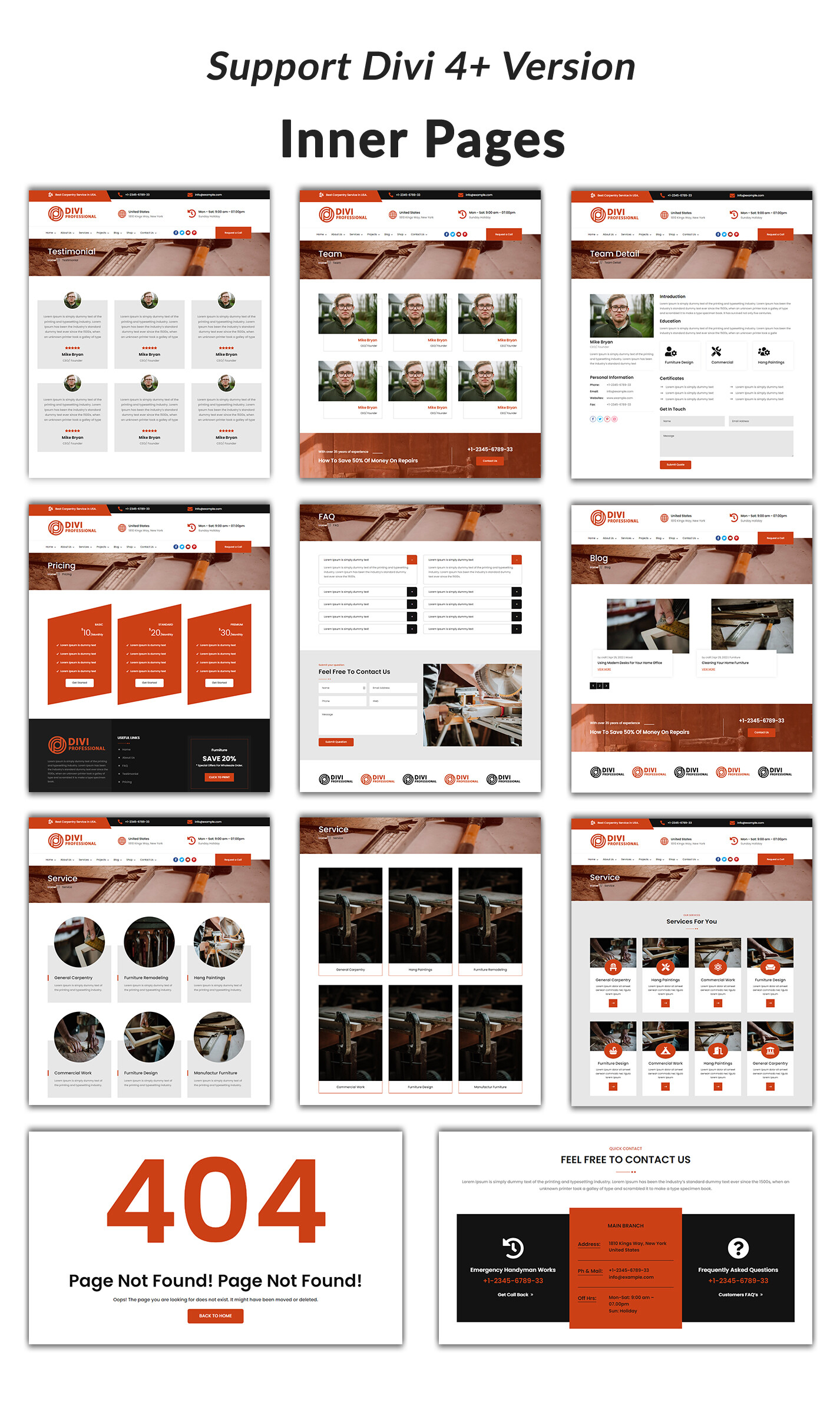 Divi Lawyer and Law Firm Child Theme