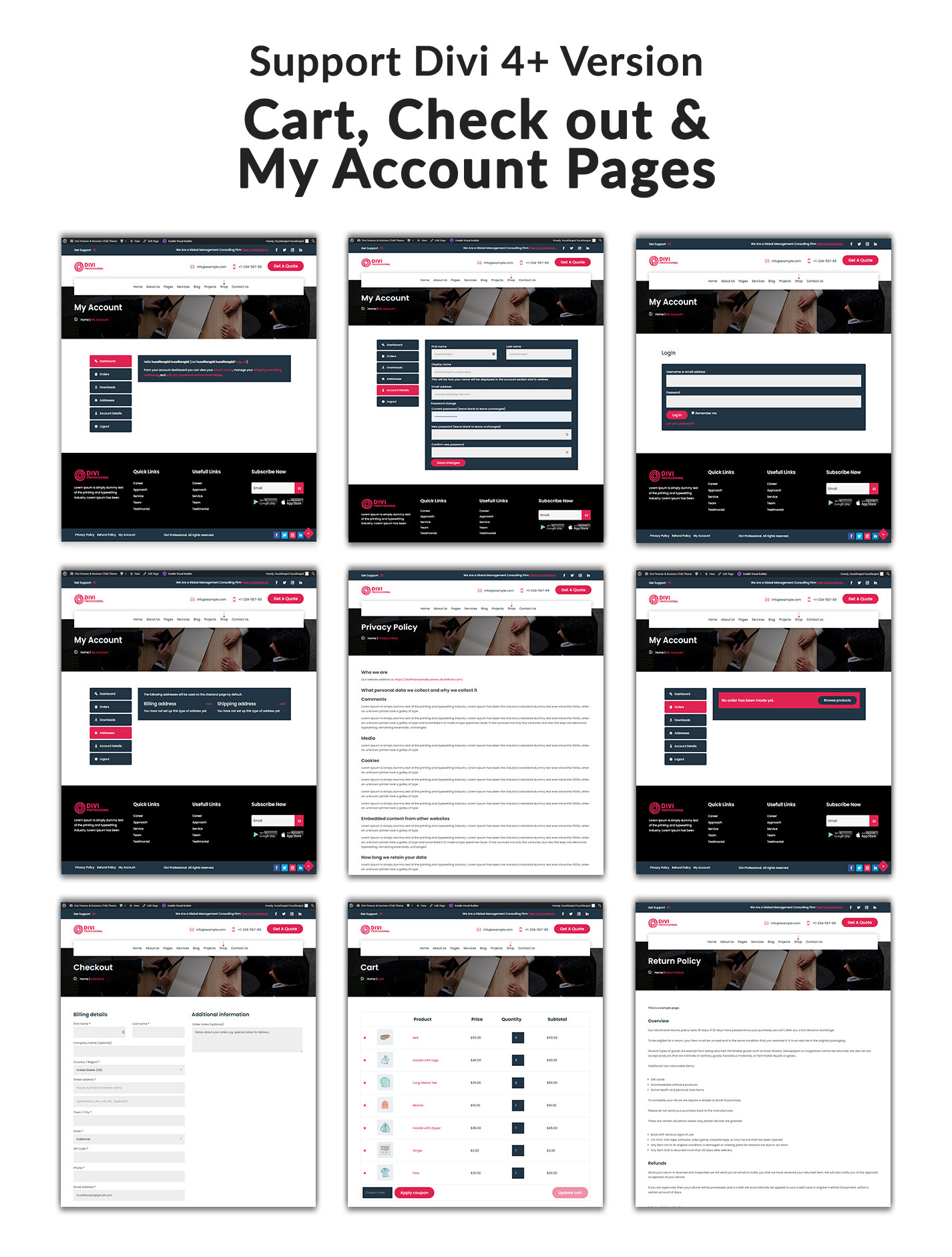 Divi Lawyer and Law Firm Child Theme