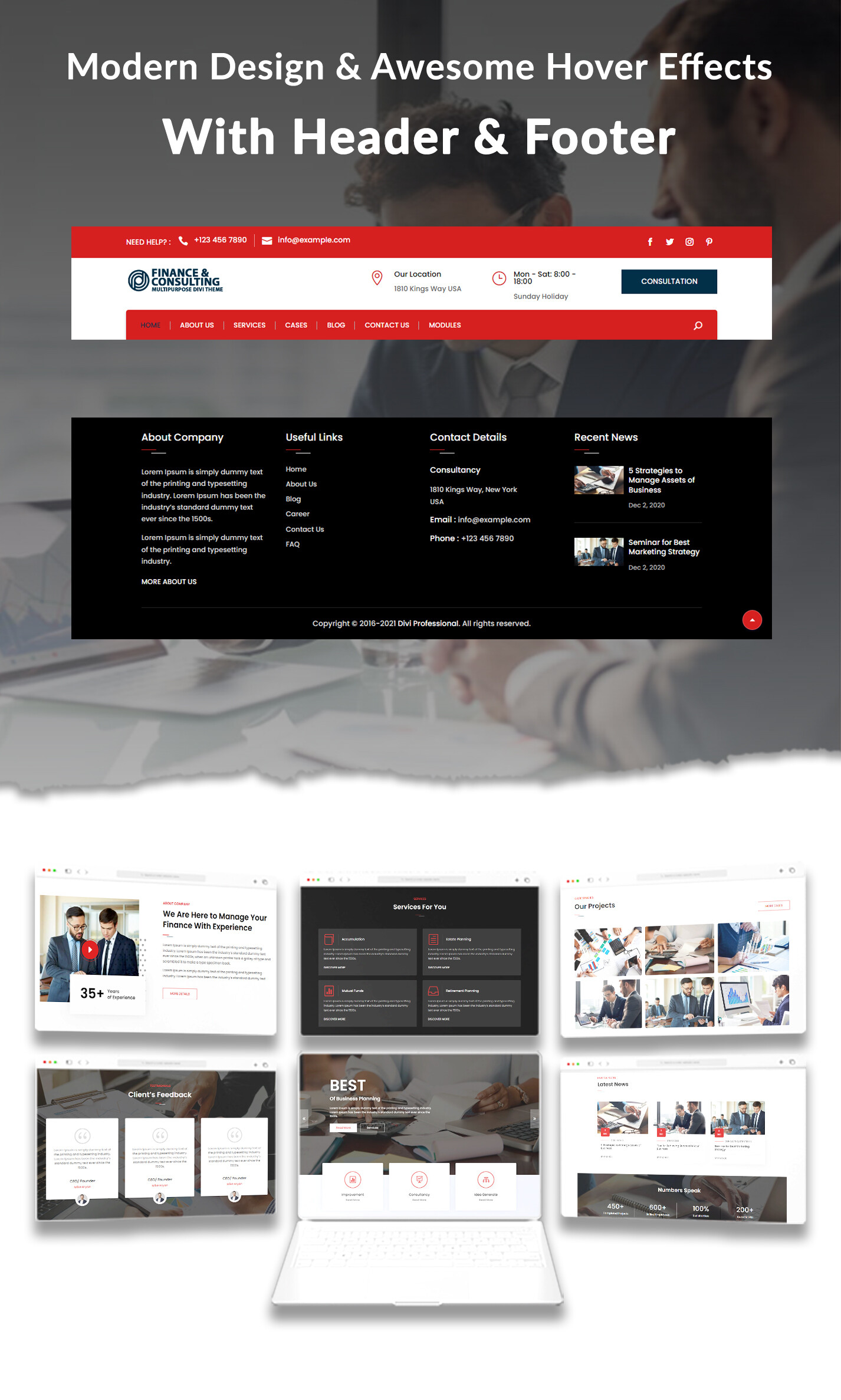 Divi Lawyer and Law Firm Child Theme