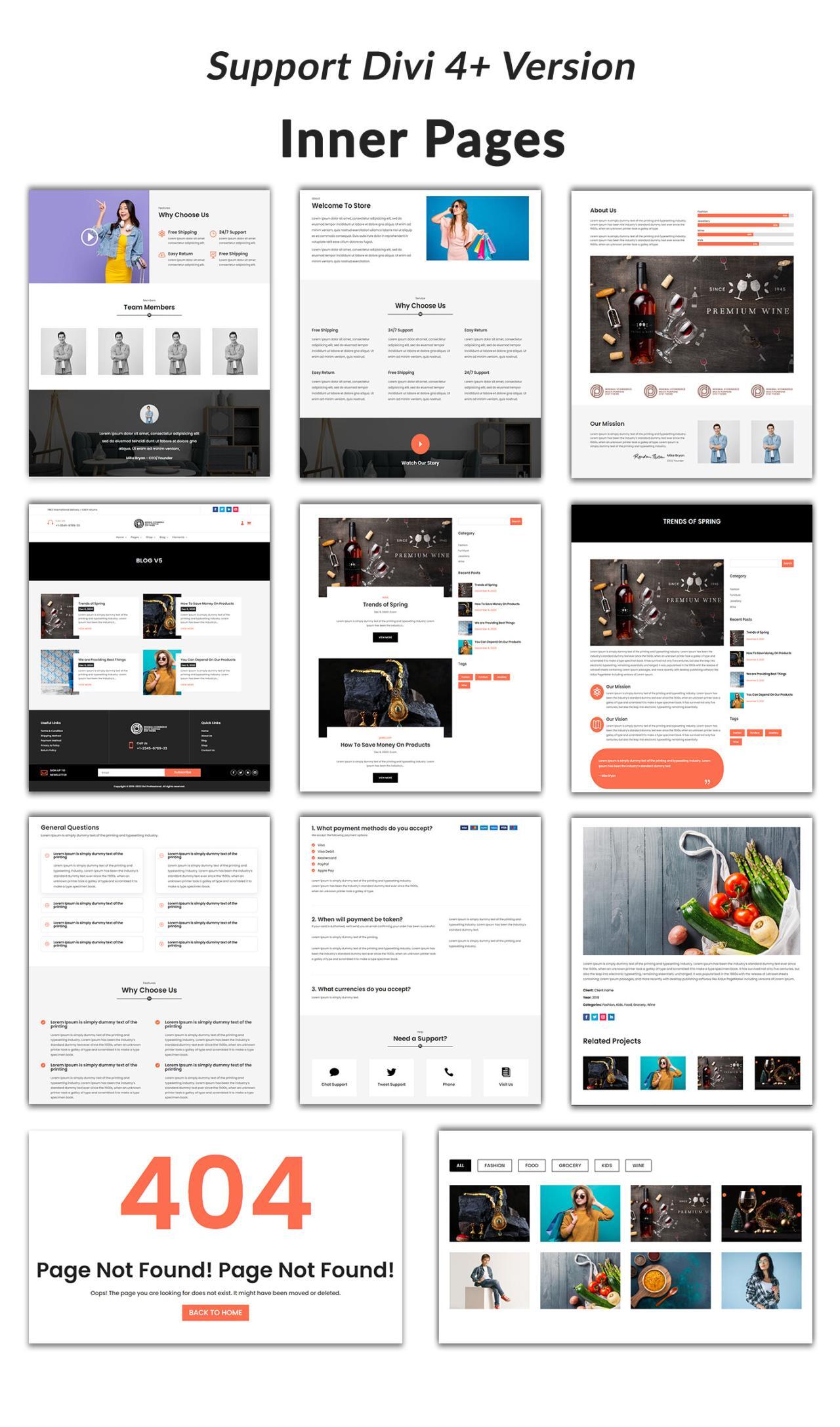 Divi Minimal Ecommerce Multipurpose Child Theme - Divi Professional