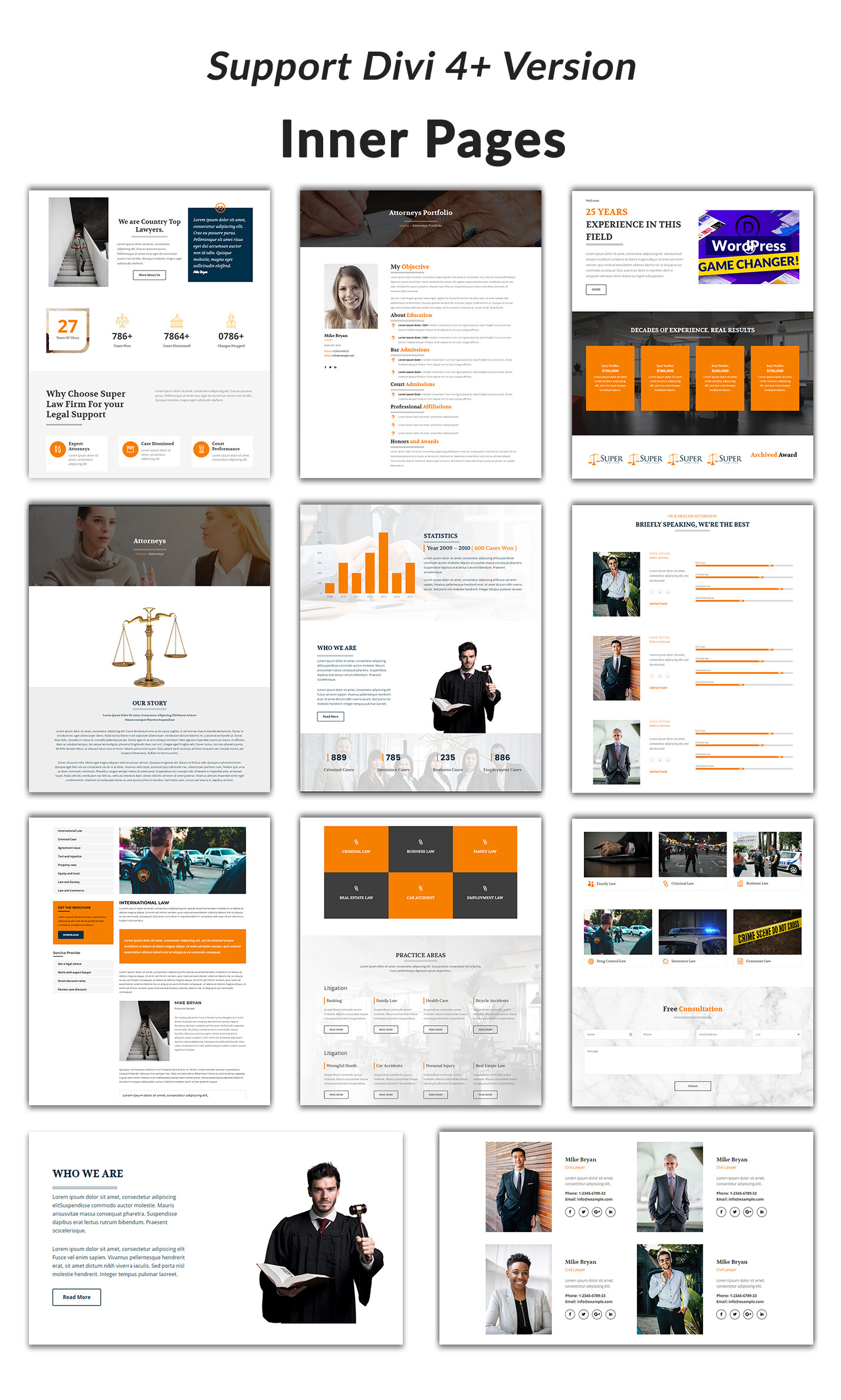 Divi Lawyer and Law Firm Child Theme