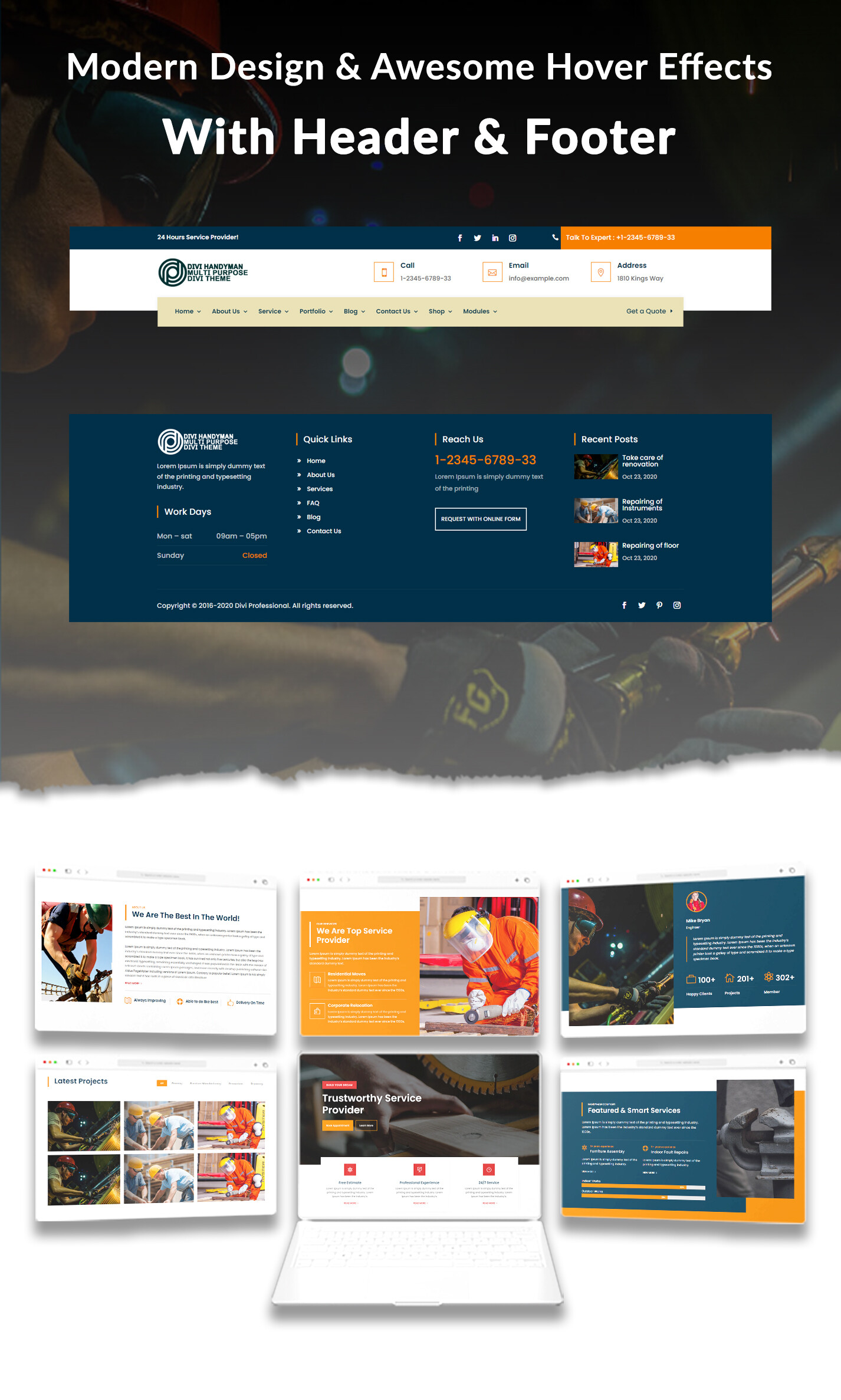 Divi Lawyer and Law Firm Child Theme