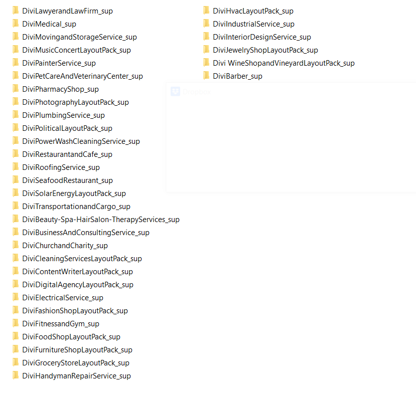 Ultimate Divi Modules UI Bundle and Ultimate Divi Layouts Pack Bundle Folder Structure 4 Ultimate Divi Modules UI Bundle and Ultimate Divi Layouts Pack Bundle Folder Structure