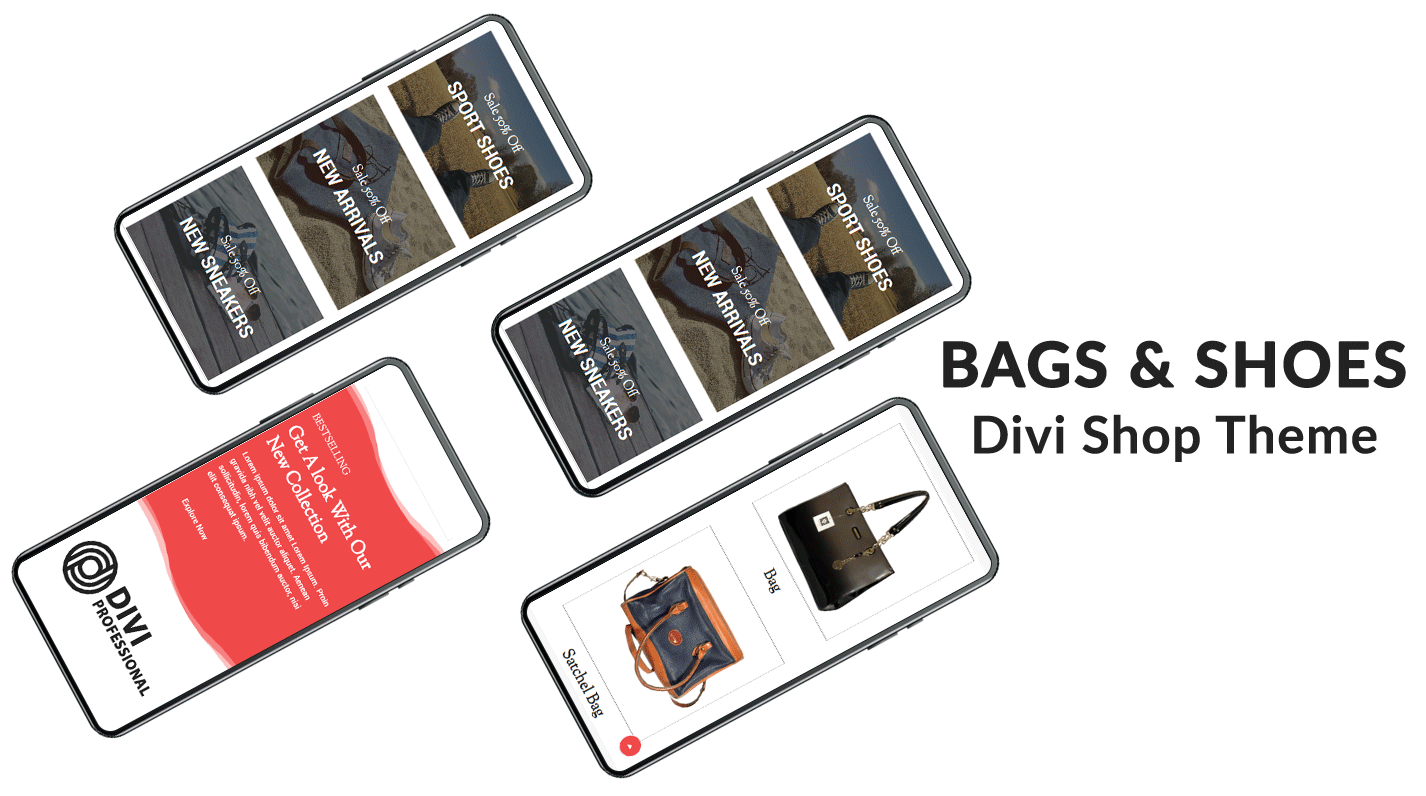 Divi Bags and Shoes Woocommerce Theme