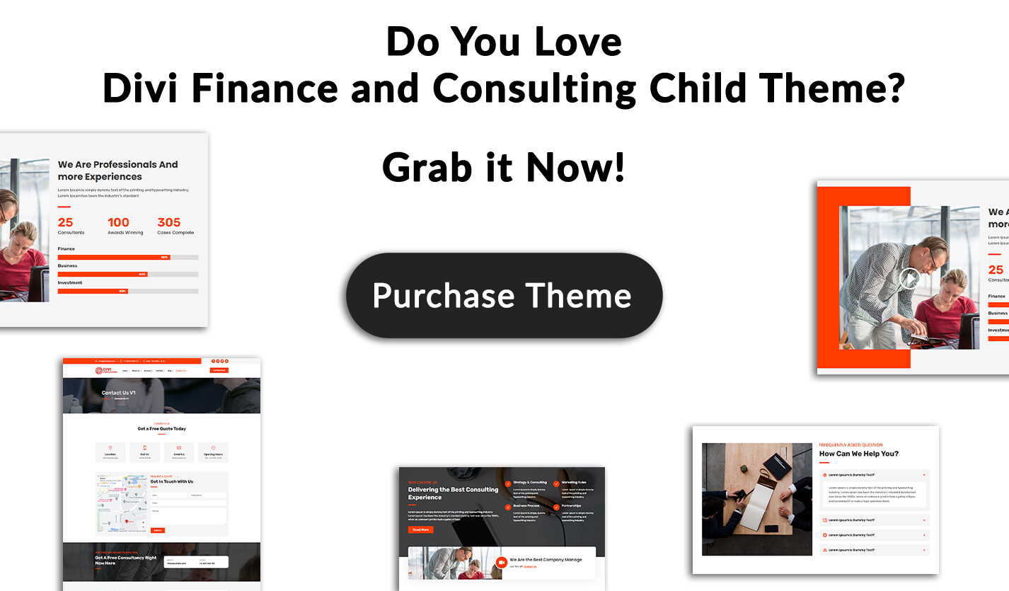 Divi Finance & Consulting Theme